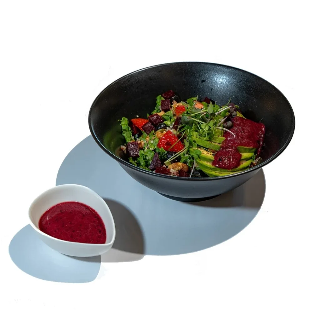 Salad with dressing photo for TDC client