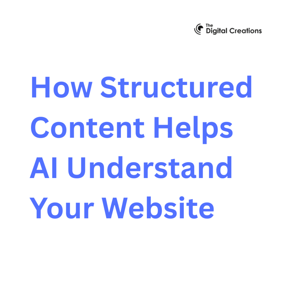 How Structured Content Helps AI Understand Your Website